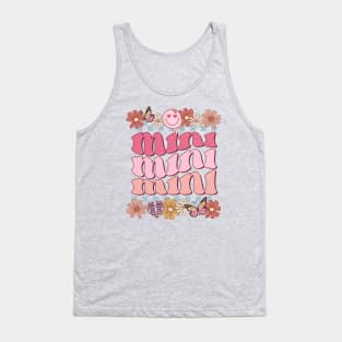 Mini Retro Flower Valentine, Mini Mama Matching Valentine Tank Top